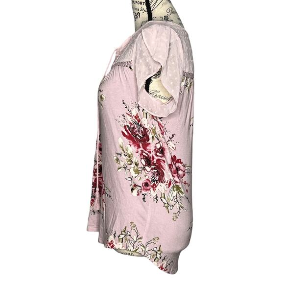 Daniel Rainn (PXS) Jarra Flutter Sleeve Tassel Knit Top Stitch Fix Sheer Detail - Picture 3 of 11